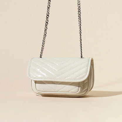Quilted Mini Crossbody with Chain Strap