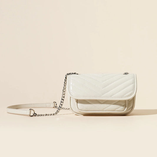 Quilted Mini Crossbody with Chain Strap