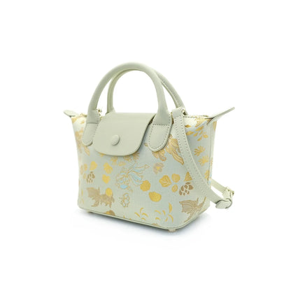 Mini Top‑Handle Satchel with Fairy Print